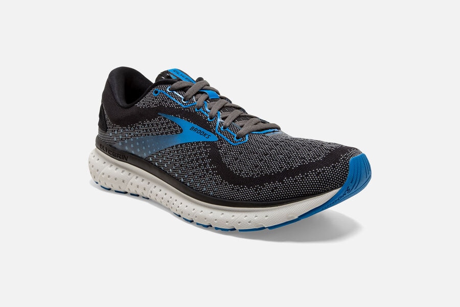 Brooks Glycerin 18 Road Loopschoenen Heren - Zwart/Blauw - 792360KTC